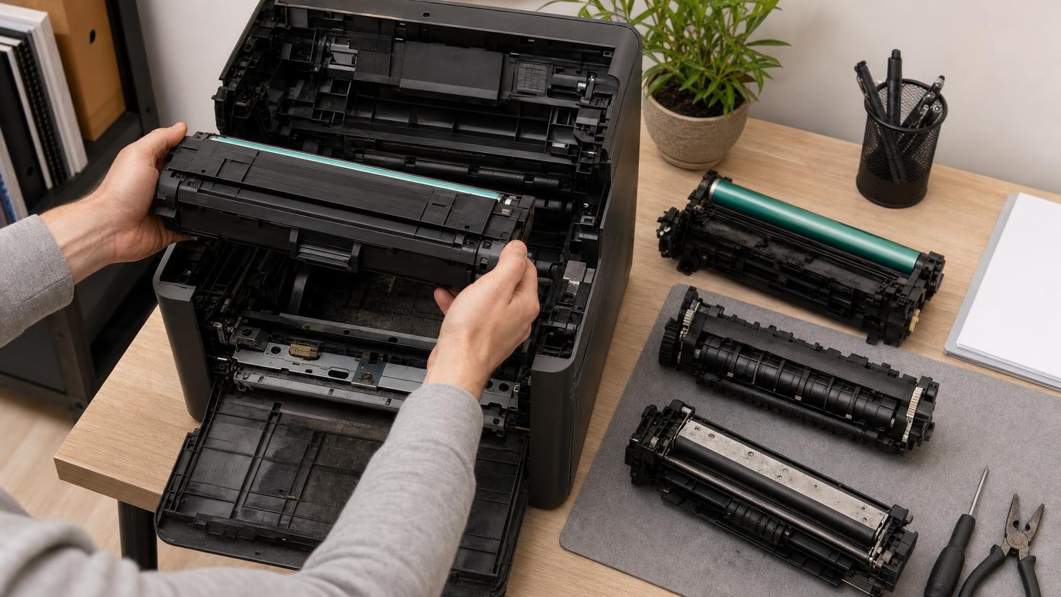 Why a New Toner Cartridge Does Not Renew Every Wearing Part in a Laser Printer